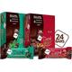 NuGo Dark Variety - Chocolate Pretzel 12 Bars & Mint Chocolate Chip 12 Bars, 12-13g Protein, Vegan, Gluten Free, Kosher Pareve, 24 Count