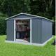 Yardmaster 10' x 13' Windowless Double Sliding Door Castleton Apex Metal Shed