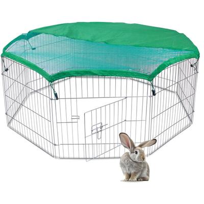 Maxxpet - Enclos pour lapins avec couverture - 8 pièces - 60x60 cm - Clapier pour lapins - Cage