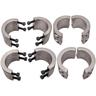 4X 1.75' Steel Tube Clamps Bolt on / Clamp on Weldable Roll Cage Mounts hd