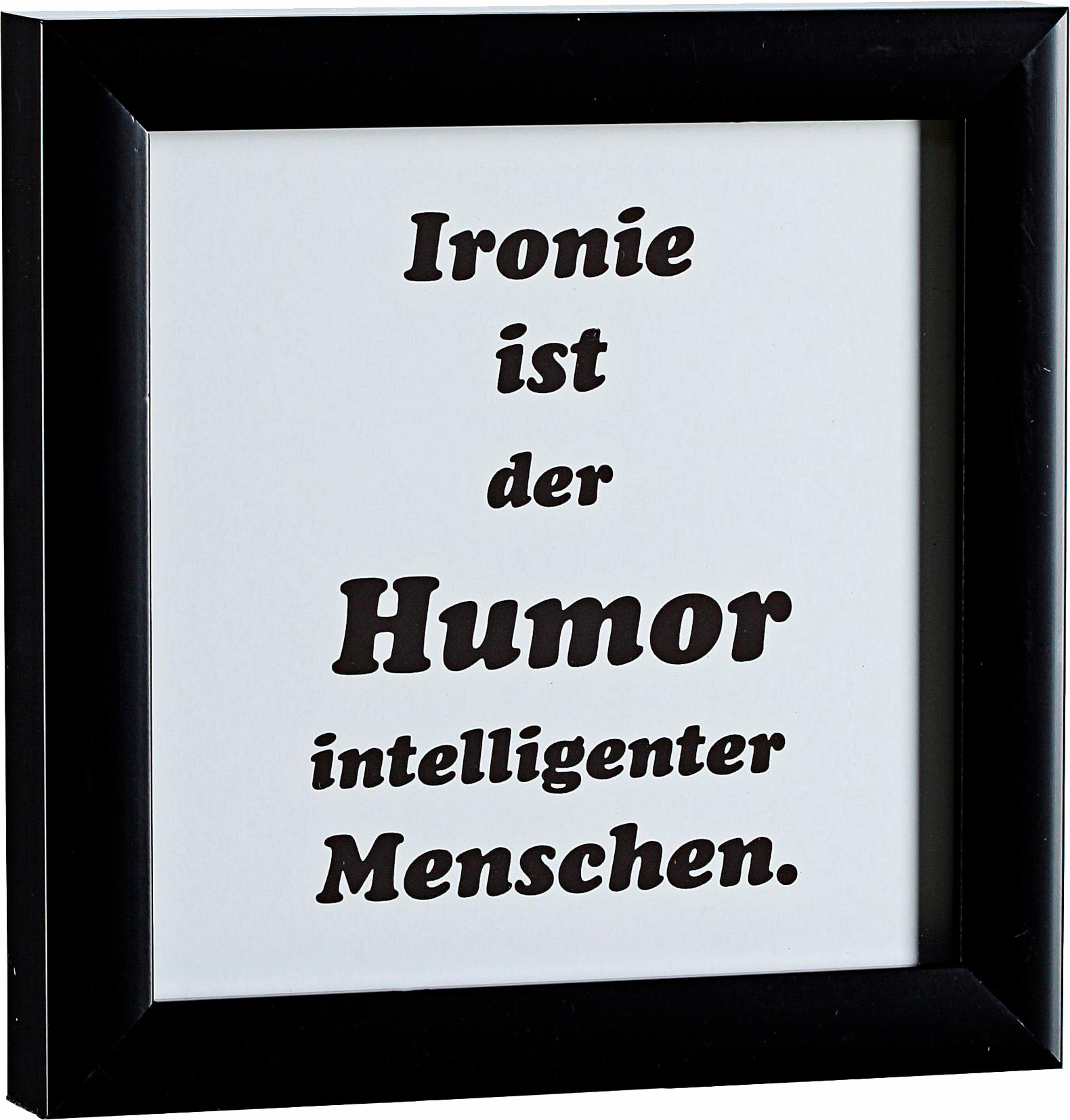 Bild CREATIV HOME "Lyrics4", schwarz (farbe rahmen: schwarz, farbe bild(er): schwarz), B:20cm H:20cm T:3cm, Holz, Papier, Bilder Image