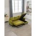 72" Sleeper Sofa, Cushion Back Sofa with 3 Pillow Back, Flared Arms