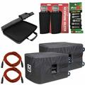 Electro Voice ETX-15SP Padded Speaker Covers with Padded Case and Accessories Duo Package