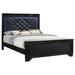 Coaster Furniture Penelope Bed with LED Lighting Black and Midnight Star