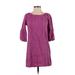 Free People Casual Dress - Shift: Purple Print Dresses - Women's Size X-Small