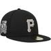 Men's New Era Black Pittsburgh Pirates Chrome Camo Undervisor 59FIFTY Fitted Hat