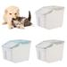 Reheyre 10kg Sealed Container - Pet Dog Cats Food Barrel Moisture-proof Storage Bucket