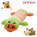 Reheyre Cute Duck Plush Doll - Interactive Molar Chew Bite-resistant Toy for Pet Dog Cats
