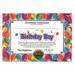 Beistle 5 x 7 Birthday Boy Certificate 6/Pack CG001