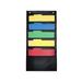 Mewmewcat Hanging Wall File Organizer Large 5 Pockets Storage Pocket Chart with 2 Hangers Folder Holder Document Organizer for Office School Classroom Library Home