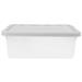 HOMEMAXS Clear Frosted Clothing Storage Box Sundries Storage Box Sundries Container Toys Organizer Box