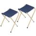 REDCAMP 2 Pack Folding Camping Stools for Adults Sturdy Portable Camp Chair for Outdoor Backpacking Fishing Hiking Hunting Blue