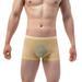 Zuwimk Mens Underwear Briefs Men s Jockstrap Underwear Mesh Jock Strap Yellow XL