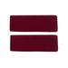 Top Headwear Terry Cotton Headband (2-Pack) - Burgundy