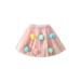 IZhansean Kids Baby Girls Princess Tulle Skirt Elastic Waist Multi-layer Summer Casual Skirt with Decorative Balls Pink 12-18 Months