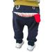 Kid Toddler Boys Outfits Pants Pants Tongue Trousers Cartoon Clothes Size 100 Navy