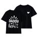 Rovga T Shirt For Girls Tops Kids T Shirt Baby Girls T Shirt Boys Short Sleeve Top Parent Child Sentiment Kids Round Neck Short Sleeve T Shirt