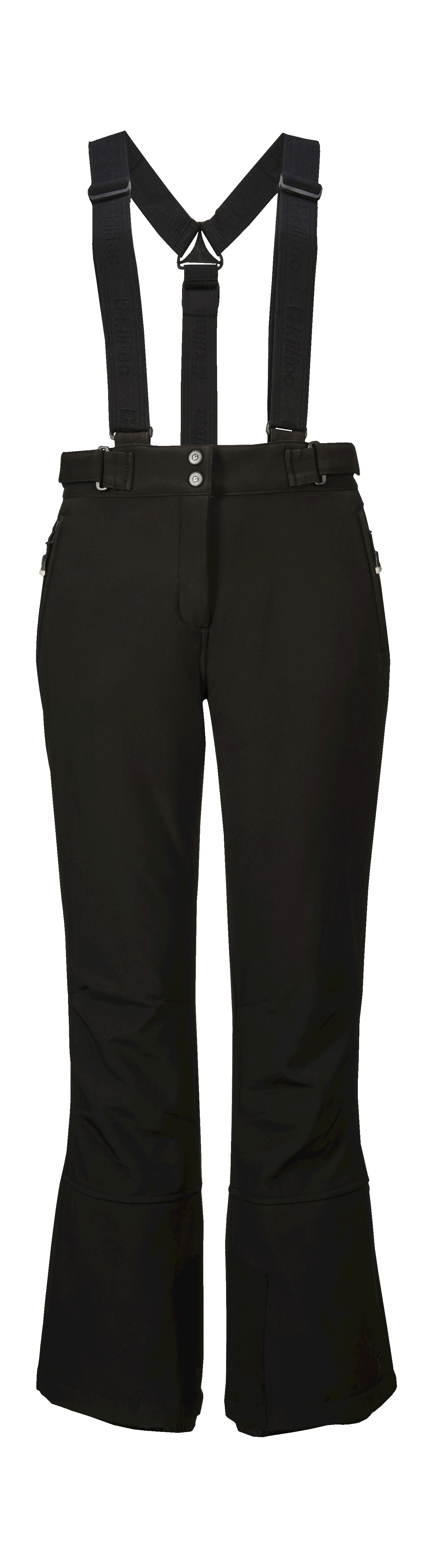 Softshellhose KILLTEC "Thônes WMN Ski Sftshll PNTS C", Damen, Gr. 38, Normalgrößen, schwarz, Oberstoff: Oberseite: 94% Polyester, 6% Elasthan, Rückseite: 100% Polyester, Futter: 100% Polyester, Hosen, Softshellhose: wasserabweisend, atmungsaktiv,... Image