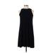 Karl Lagerfeld Casual Dress - Shift: Black Solid Dresses - Women's Size 2