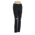 Hidden Jeans Jeans - Mid/Reg Rise Skinny Leg Denim: Black Bottoms - Women's Size 26 - Black Wash