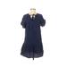 Vineyard Vines Casual Dress - DropWaist: Blue Solid Dresses - Women's Size 2