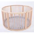 Wooden Round PLAYPEN Atlas UNO Grey Stars from MJmark Sale Sale Very Large Solid Wood PLAYPEN Play Pen Solid Wood PLAYPEN Play Pen