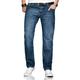 Comfort-fit-Jeans ALESSANDRO SALVARINI "ASMarco" Gr. W34 L34, Länge 34, blau (as201, mittelblau) Herren Jeans Comfort Fit