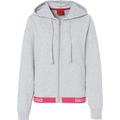 Sporty Logo Sweatjacke, Eingrifftaschen, Logo-Bund, für Damen