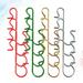 100pcs Christmas Decorations Hanging Pothook Small S Shape Hook Metal Hanger Christmas Ornament Supplies(Red Green Golden and Silver 25pcs for Each Color)