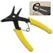 2 IN 1 Multifunctional Snap Ring Pliers Multi Tools Multi Crimp Tool Internal External Ring Remover Retaining Circlip Pliers 1PCS