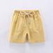 Shldybc Toddler Baby Boys Shorts Summer Cotton Shorts for Kids Girls Cute Solid Color Linen Pants Sports Casual Shorts Summer Savings Clearance( 7-8 Years Yellow )