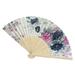 SRstrat Floral Folding Hand Fans for Women Foldable Vintage Fan with Different Flower Patterns Vintage Folding Hand Flower Fan Chinese Dance Party Pocket Gifts Fan for Wedding Party Favors Gifts