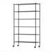 Furinno Wayar 6-Tier Metal Storage Shelf Rack 48 x 18 x 82 Black