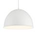 Minka Lavery - Vantage Pendants - 1 Light Dome Pendant-White Finish