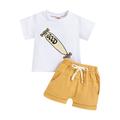 ZRBYWB Toddler Kids Baby Boy Girl Clothes 2 Piece Tank Top Vest Elastic Waist Shorts Set 2 Piece Skateboard Pattern Casual Outfits Summer Clothes Summer Clothes