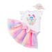 IZhansean My 1st Easter Infant Baby Girl Sleeveless Romper Bunny Bodysuit Lace Tutu Skirt Headband 3Pcs Summer Outfits Pink Bunny 3-6 Months