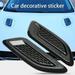 Xinhuadsh 2Pcs Universal Vent Cover Stickers Carbon Fiber Car Air Flow Intake Hood Scoop Stickers for Vehicle