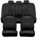 Car Seat Covers Full Set Faux Leather Universal Fit Automotive Seat Covers Low Back Front Seat Covers Airbag Compatible Split Bench Rear Seat Cover Car Seat Cover for SUV Sedan Black