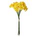 FeiraDeVaidade 6Pcs/Bunch Artificial Daffodils Artificial Silk Daffodils Flowers Fake Flowers Bouquet Silk Narcissus Flowers