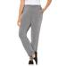 Plus Size Women's Cloud Knit French Terry Jogger Sweatpant by Catherines in Medium Heather Grey (Size 4X)