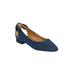 Women's The Nevelle Slip On Flat by Comfortview in Navy (Size 12 M)