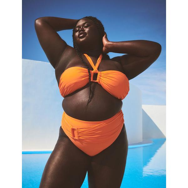 plus-size-womens-gabi-fresh-swim-x-eloquii-high-waisted-bikini-bottom-with-side-sash-by-eloquii-in-vibrant-orange--size-32-/