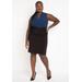 Plus Size Women's The 365 Suit Twist Detail Pencil Skirt by ELOQUII in Totally Black (Size 32)