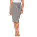 Plus Size Women's Liz&Me® Ponte Pencil Skirt by Liz&Me in Black Houndstooth (Size 4X)