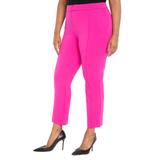 Plus Size Women's 9-To-5 Stretch Work Pant by ELOQUII in Berry (Size 16)