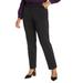 Plus Size Women's Kady Fit Double-Weave Pant by ELOQUII in Black (Size 22)