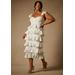 Plus Size Women's Bridal by ELOQUII Corseted Tiered Dress in Floral Print (Size 28)