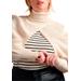 Plus Size Women's Turtleneck Sweater Sleeve Scarf by ELOQUII in Ecru (Size 22/24)