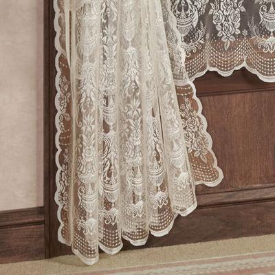 Countess Lace Curtain Panel, 56 x 63, Ecru