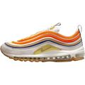 NIKE Air Max 97 Men's Fashion Trainers Sneakers Shoes DV2619 (Summit White/Safety Orange/Lemon Wash/Black 100), 9 UK